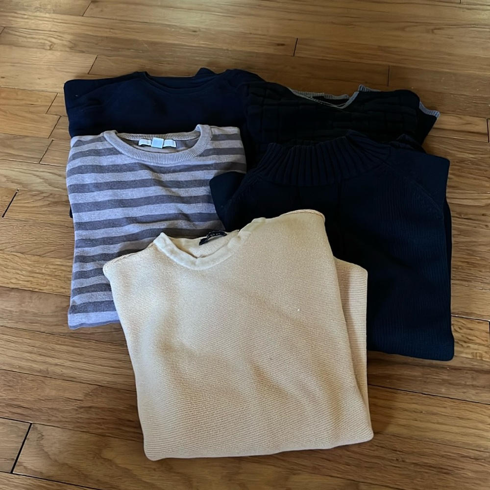 5 sweaters all medium various brands